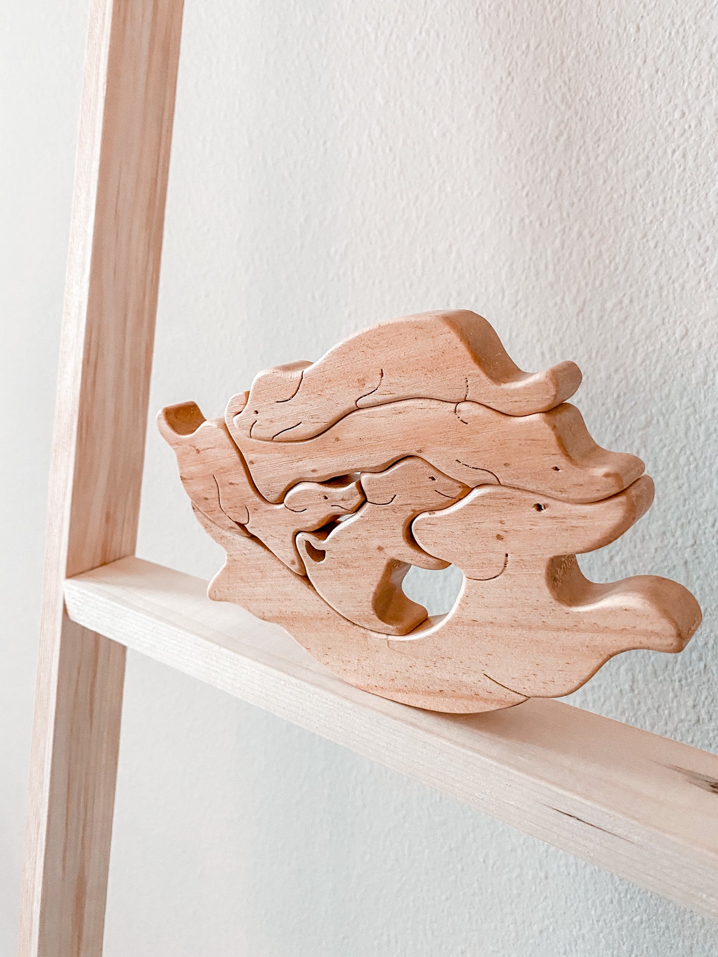 Dog Family Wooden Stacker, Balance Puzzles - Kidtoycart