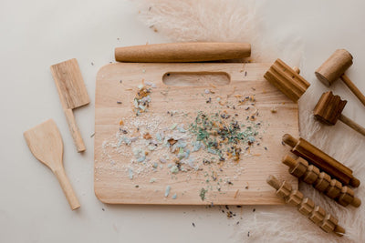 QToys Wooden Play dough kit