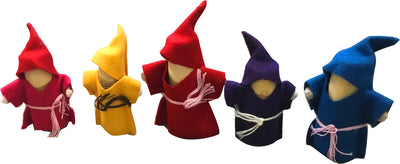 QToys  WOODEN GNOMES SET OF 5