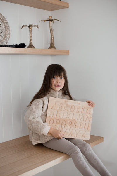 QToys Capital letter lacing board