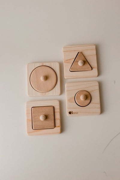 QToys Single Shape Puzzle set of 4