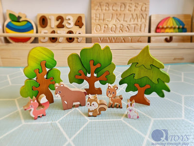 QToys  Woodland Animal Play Set