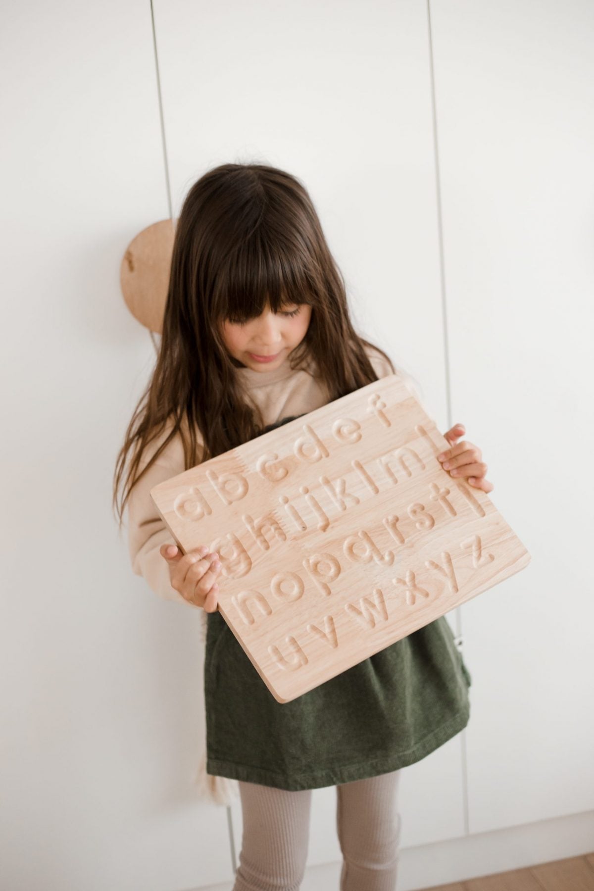 QToys Lower case letter lacing board