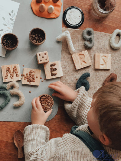 QToys  Capital letter tray