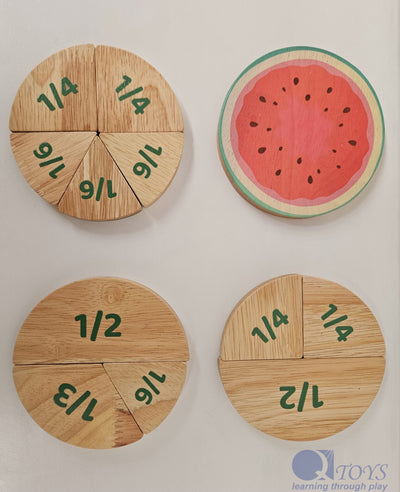 QToys Watermelon Fraction Set