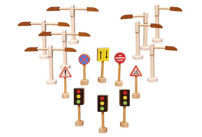 QToys  Road Sign Street Lights Set