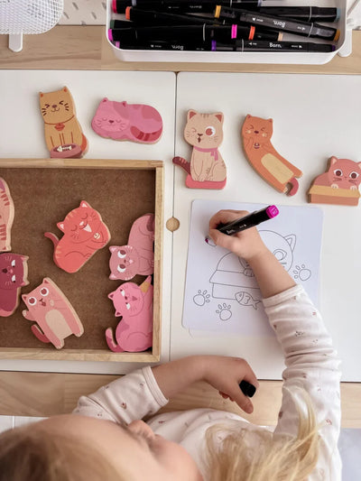 QToys  Cat play set & colouring - Kidtoycart
