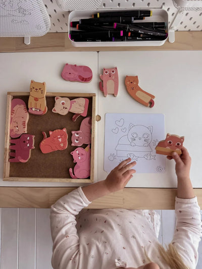 QToys  Cat play set & colouring - Kidtoycart