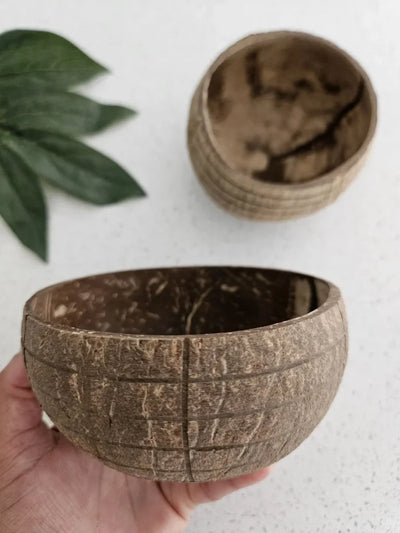 QToys Check Pattern Coconut Bowl