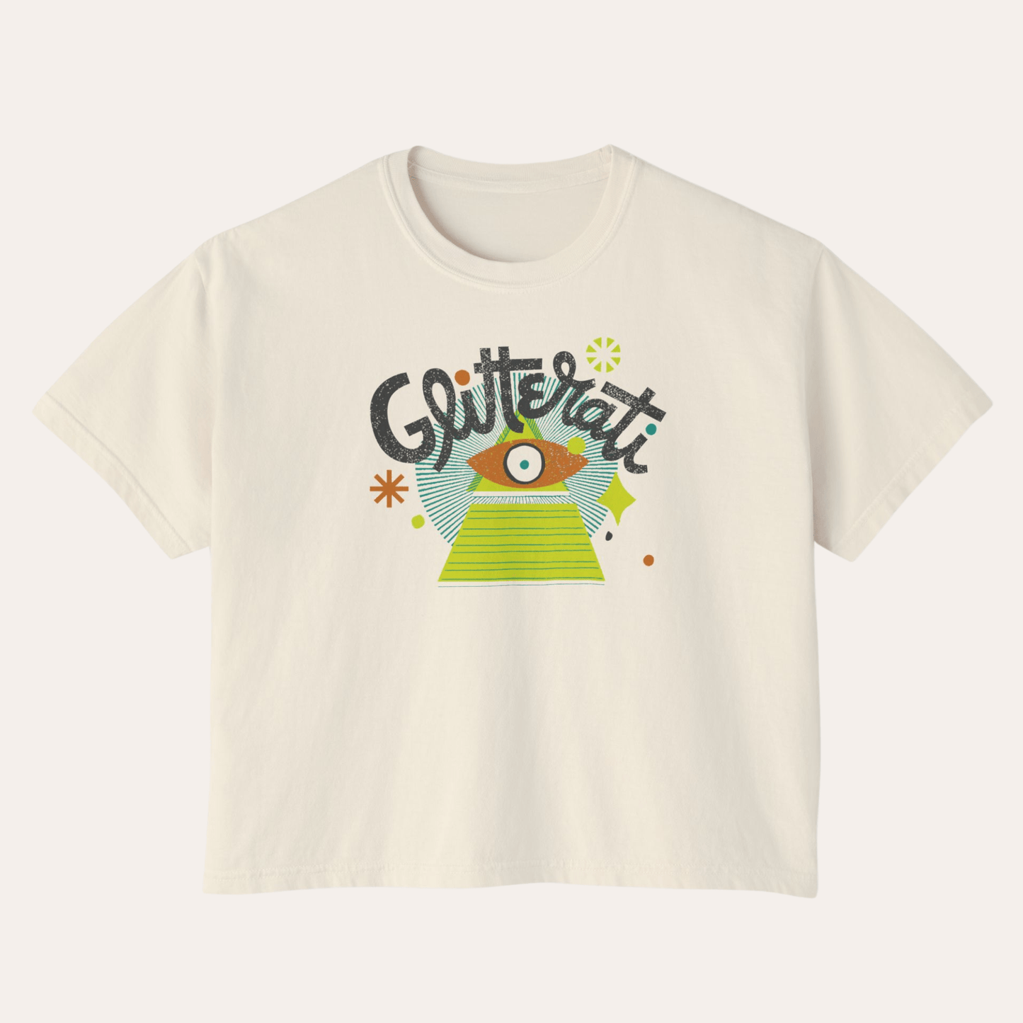 Glitterati Boxy Crop Tee