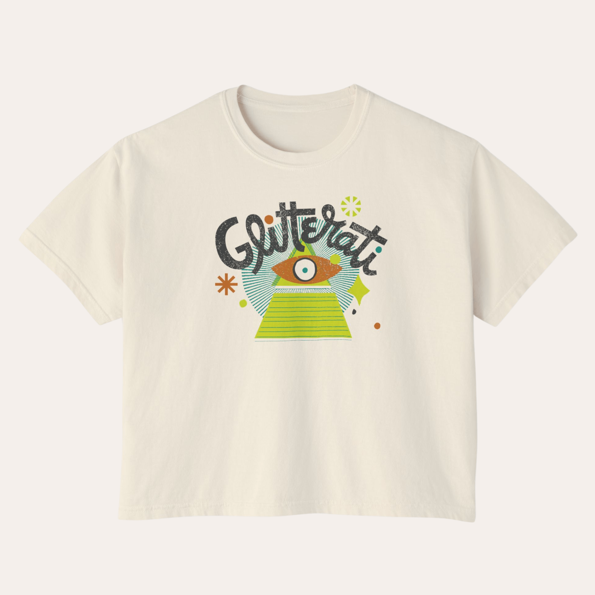 Glitterati Boxy Crop Tee