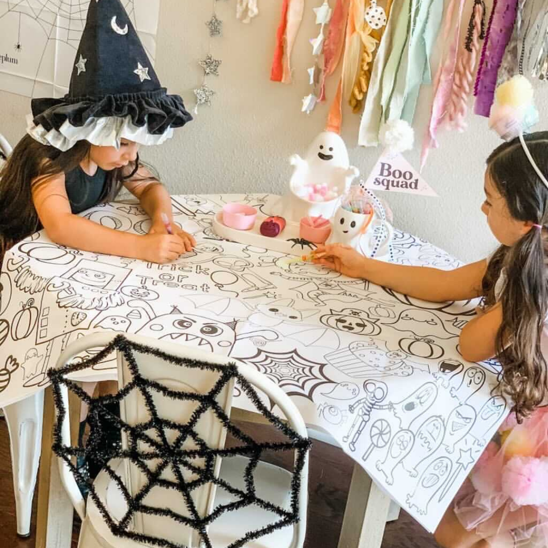 Halloween Coloring Tablecloth