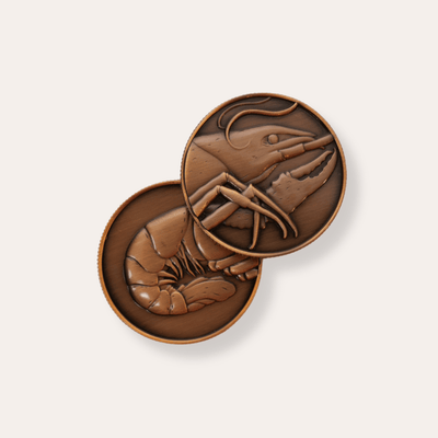 Heads or Tails Crawfish Coin