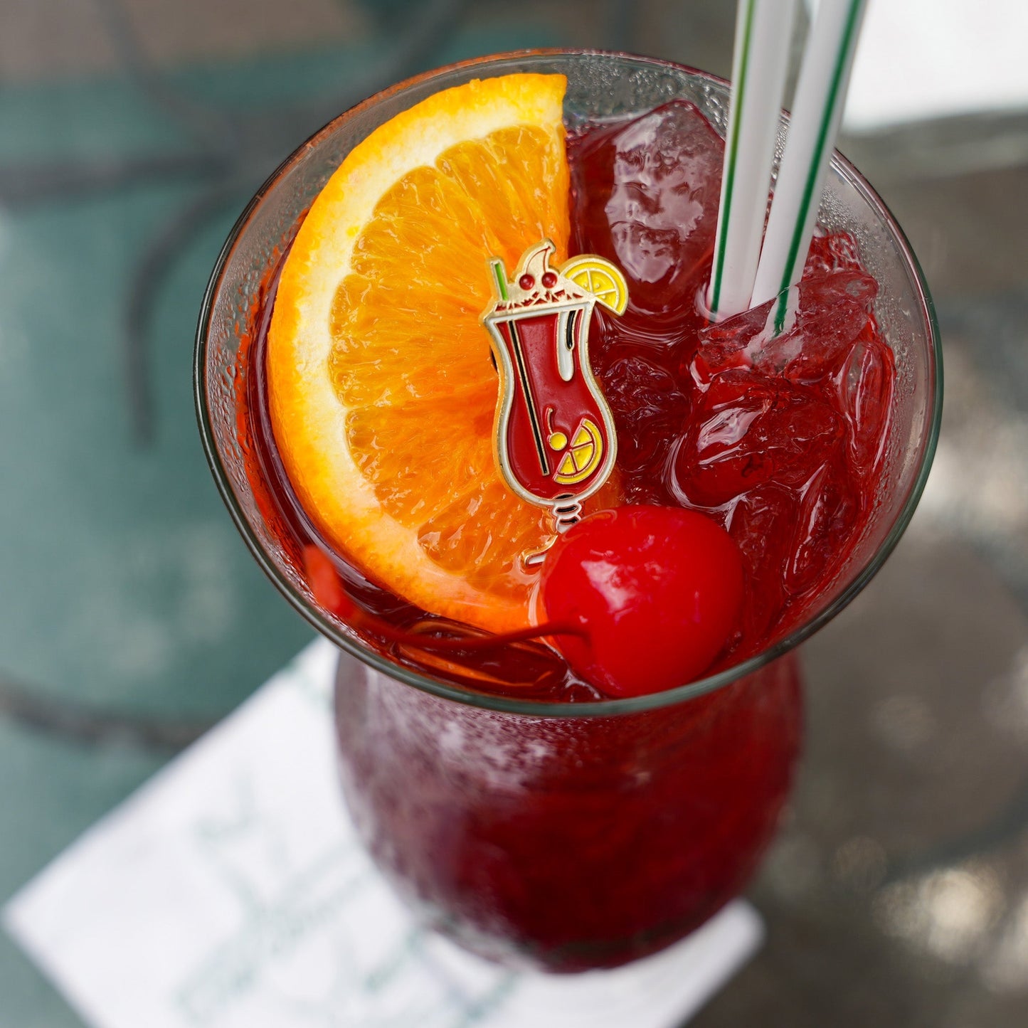 Hurricane Glass Enamel Pin