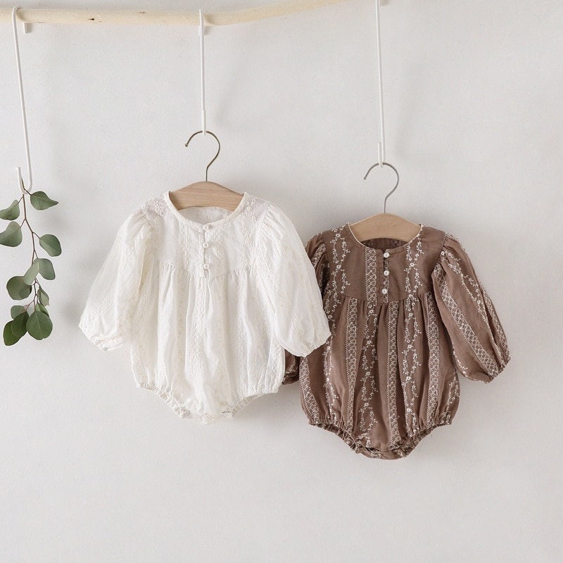Long sleeve Spring Vine Romper