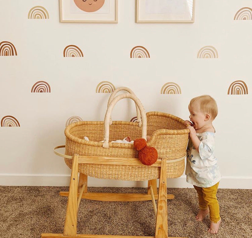 African Moses Basket<br>Cream Handle
