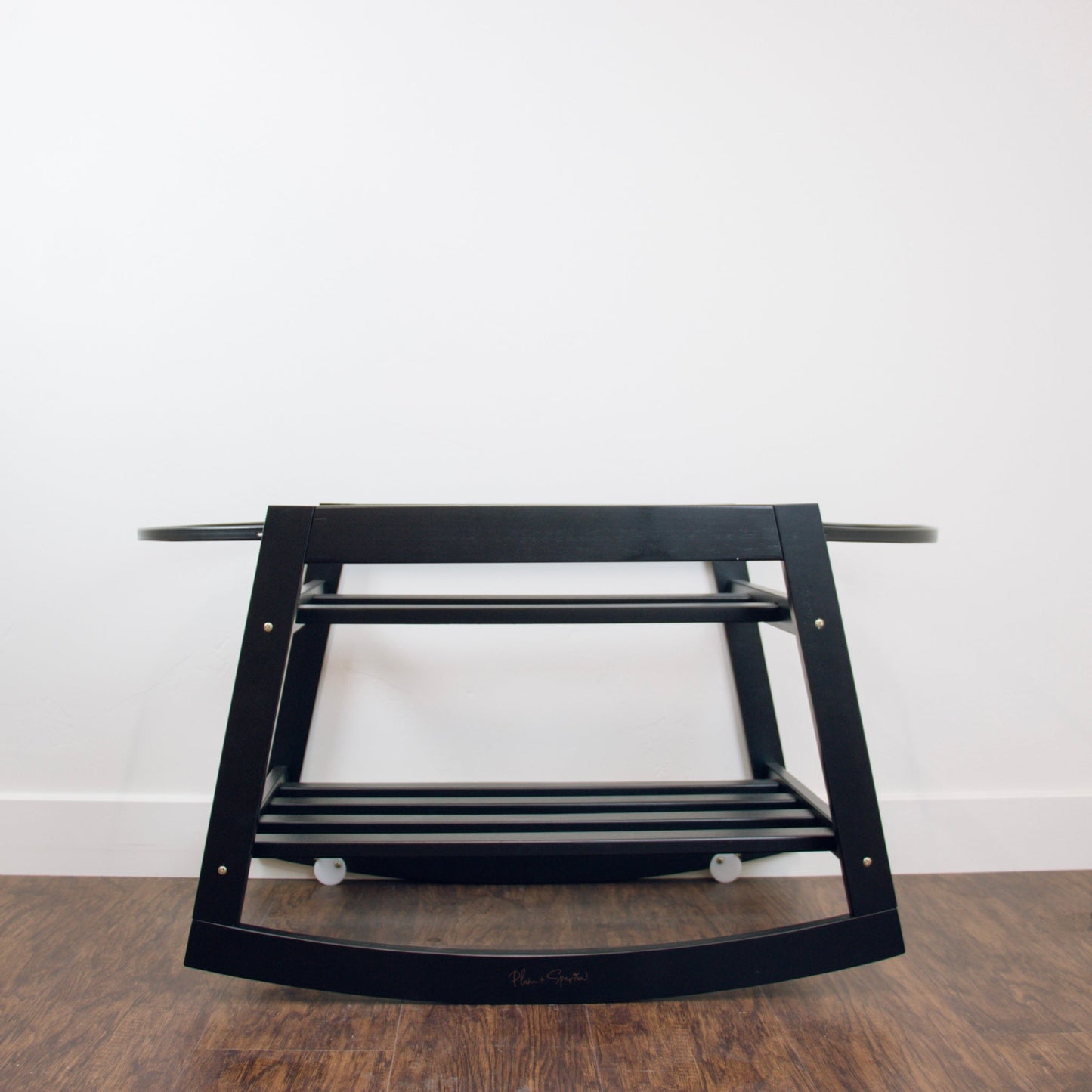 Classic Rocking<br> Moses Bassinet Stand<br>with brake<br>Black