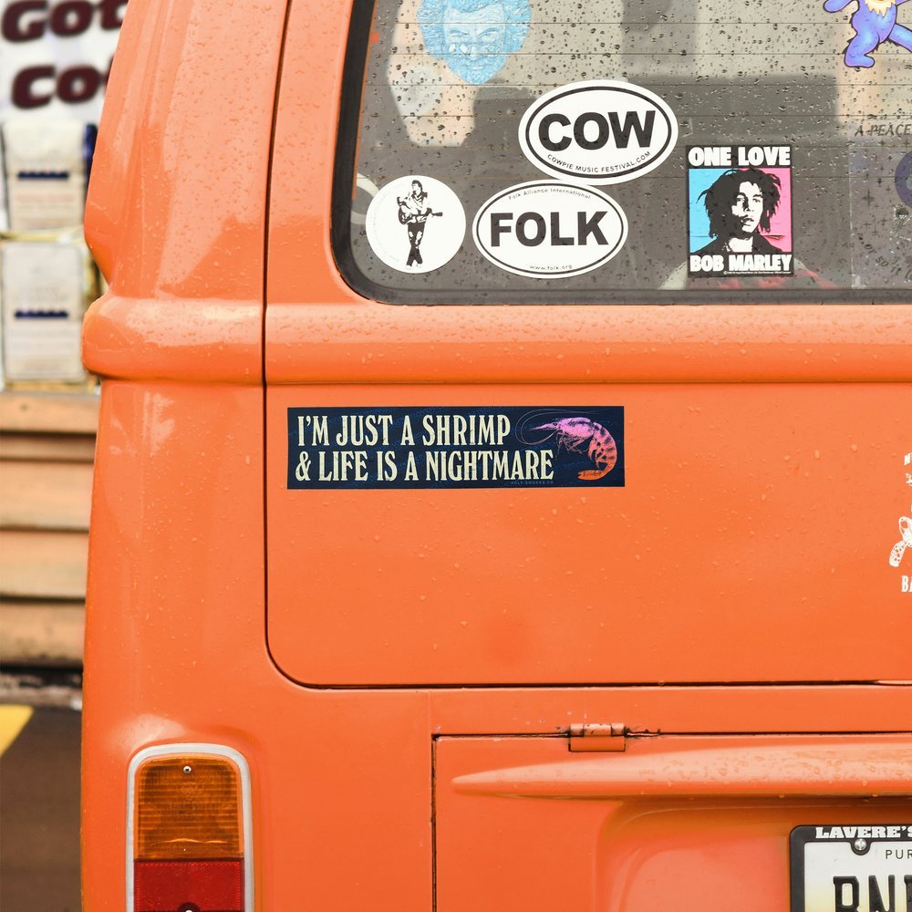 Just A Shrimp Bumper Sticker