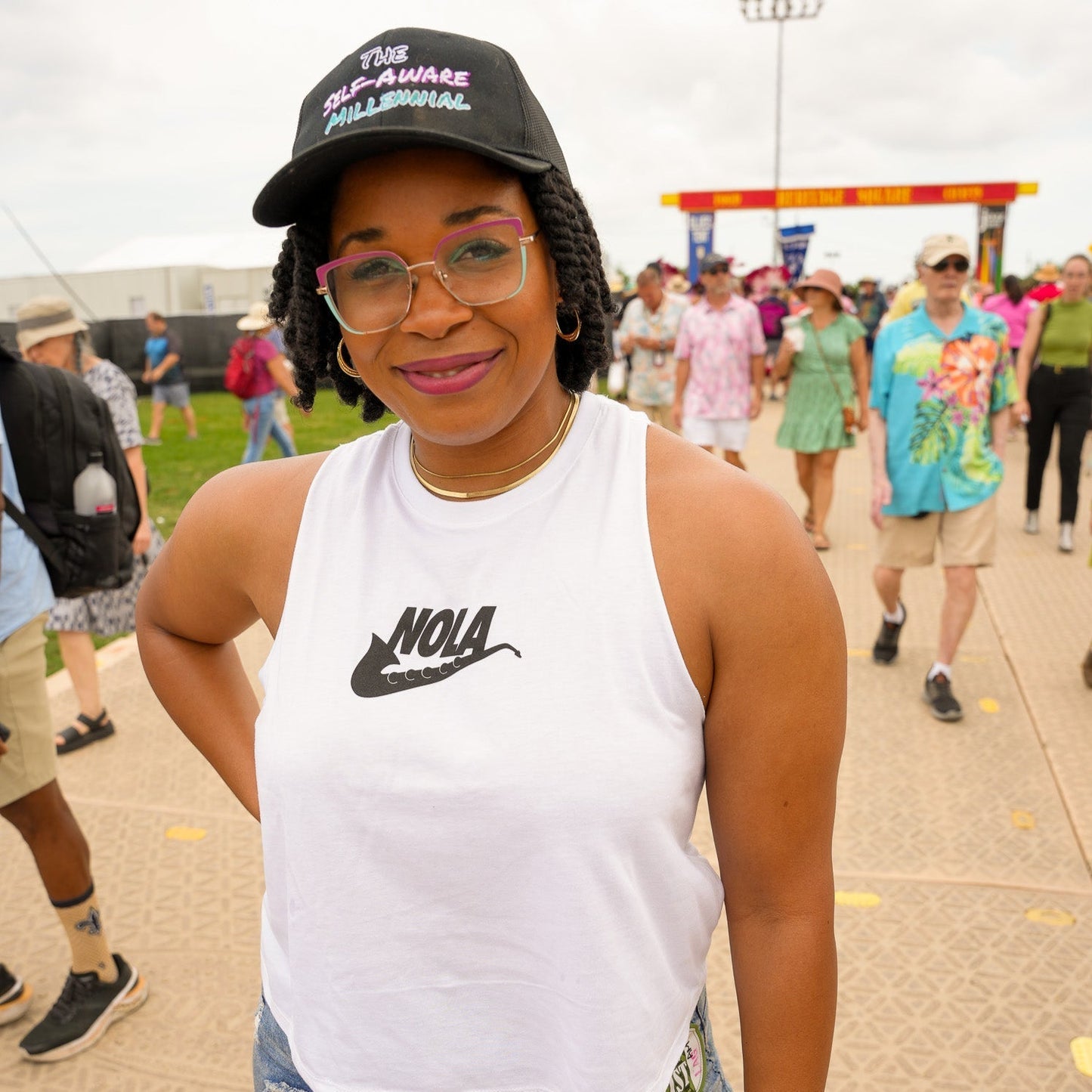 Just Jazz It Cropped Tank