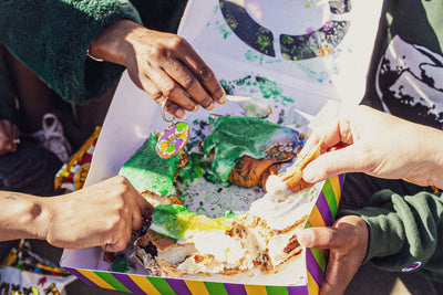 King Cake Keychain