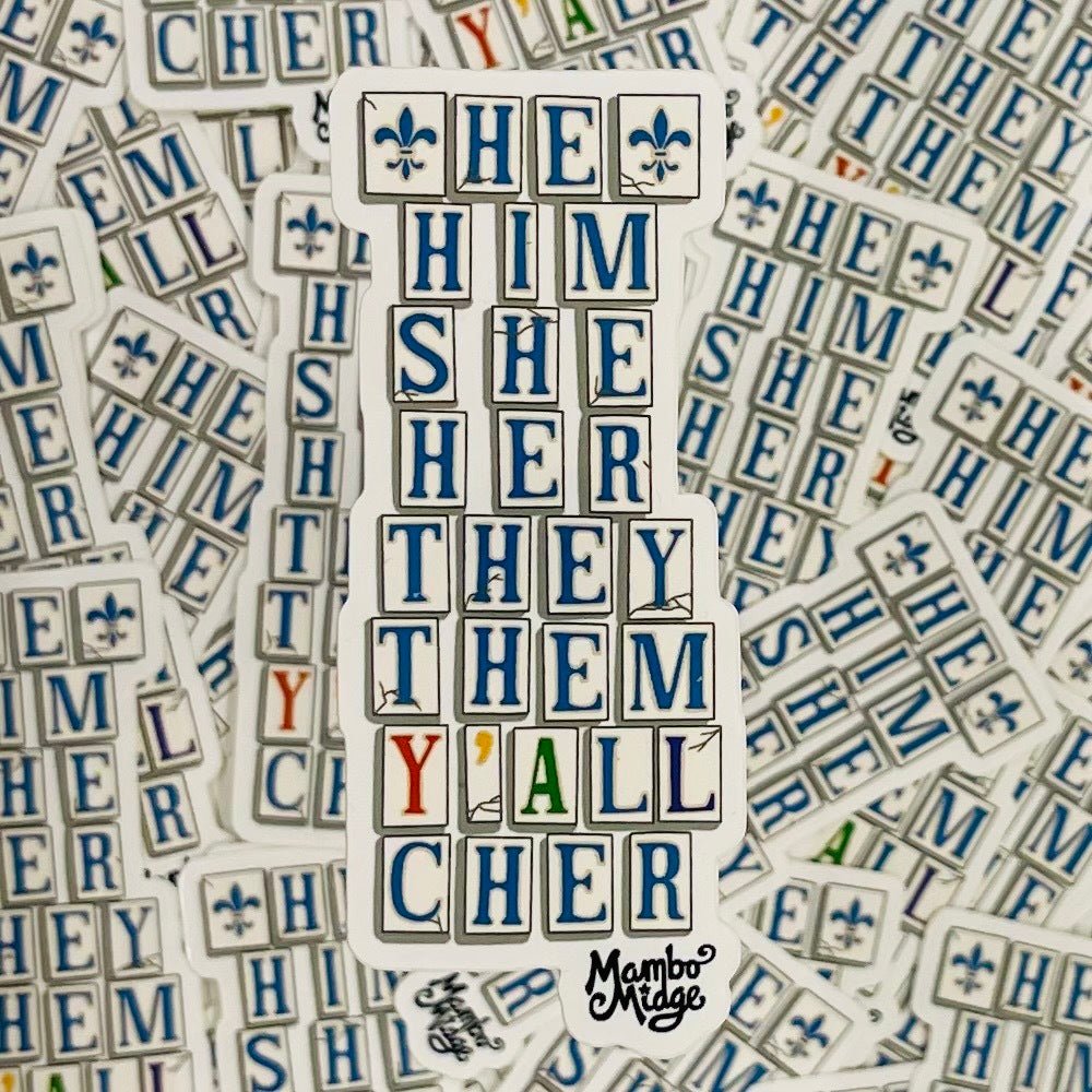LA Pronouns Sticker