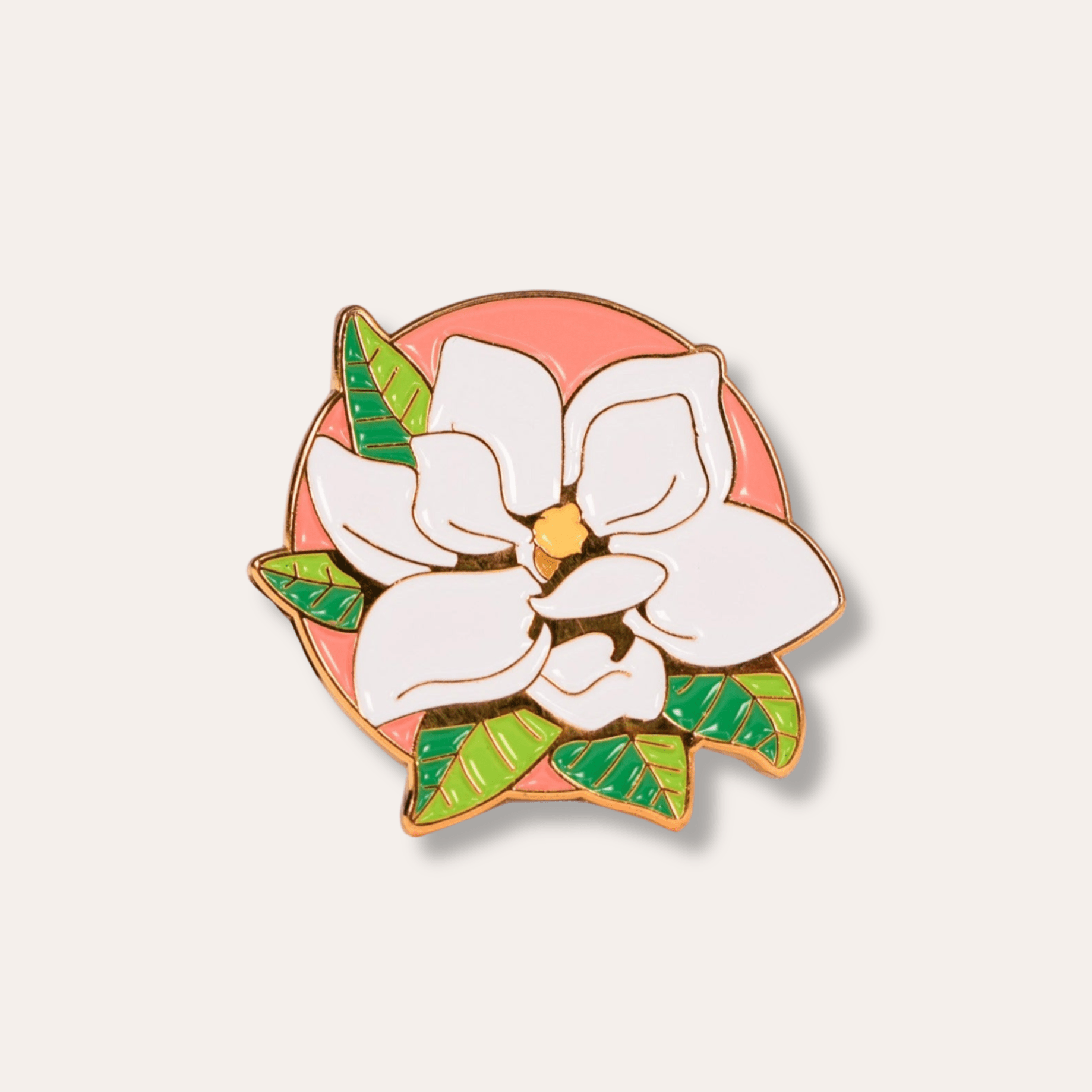 Magnolia Enamel Pin