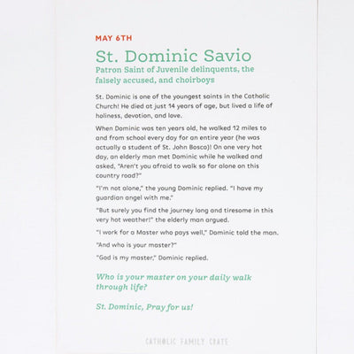 St. Dominic Savio, Our Lady of Fatima & Mary Crowning Crate