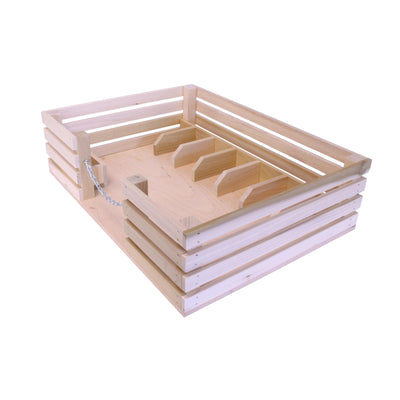 Amish-Made Wooden Mini Stockyard Toy, with 7 Stalls - Kidtoycart