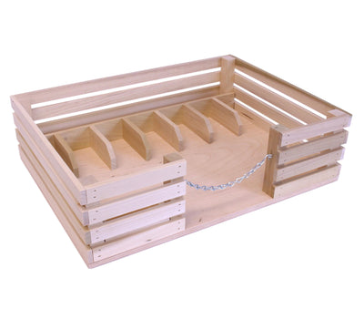 Amish-Made Wooden Mini Stockyard Toy, with 7 Stalls - Kidtoycart