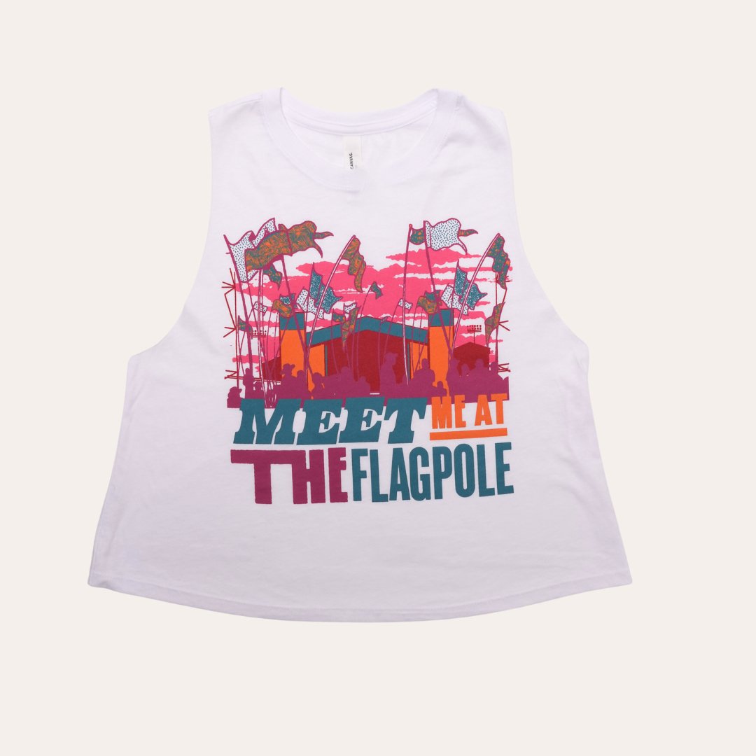 Meet Me At The Flagpole Cropped Tank