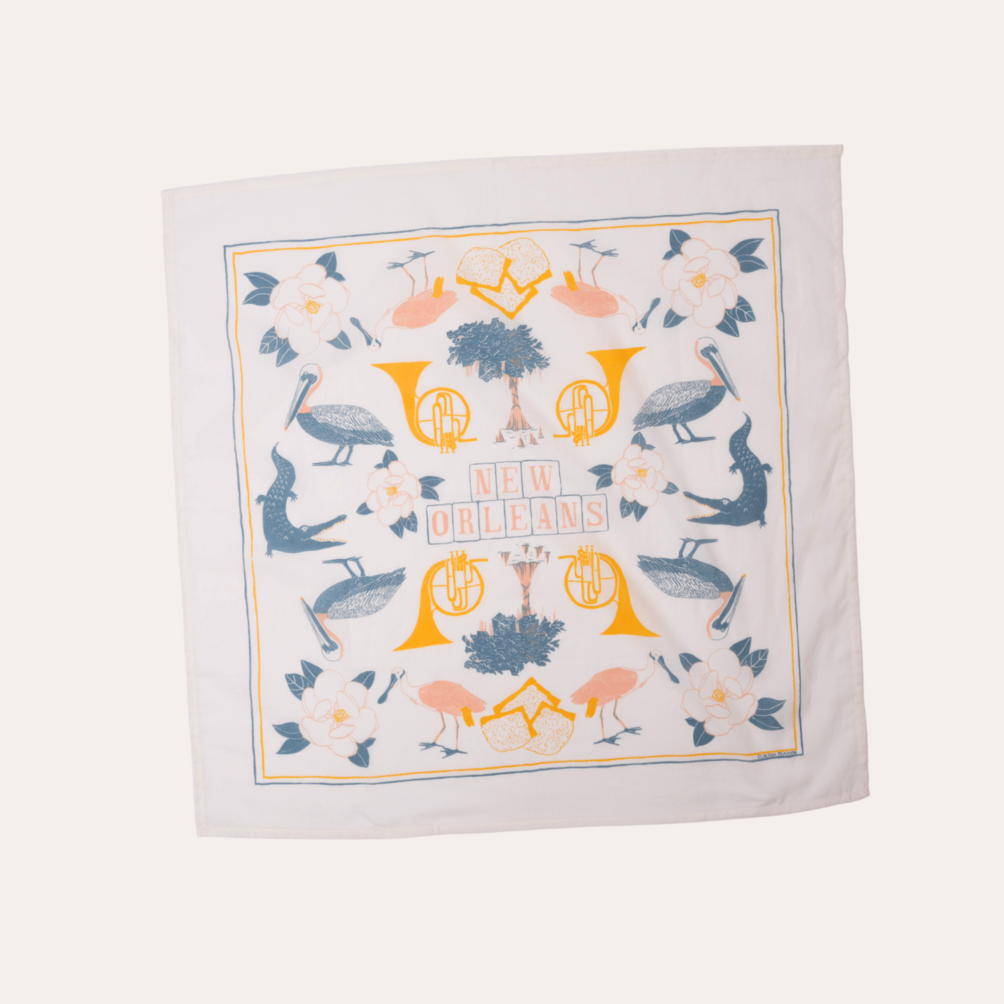 New Orleans Bandana by Claudia Pearson