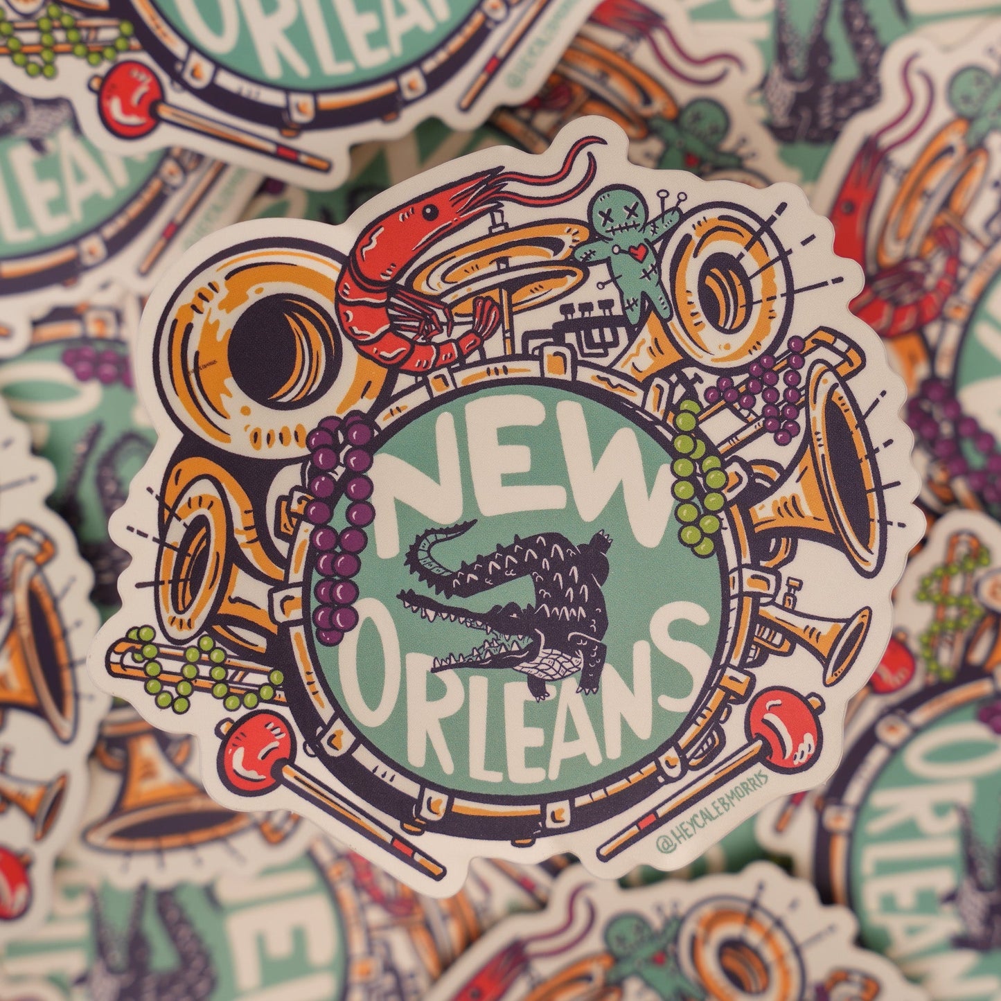 New Orleans Collage Sticker