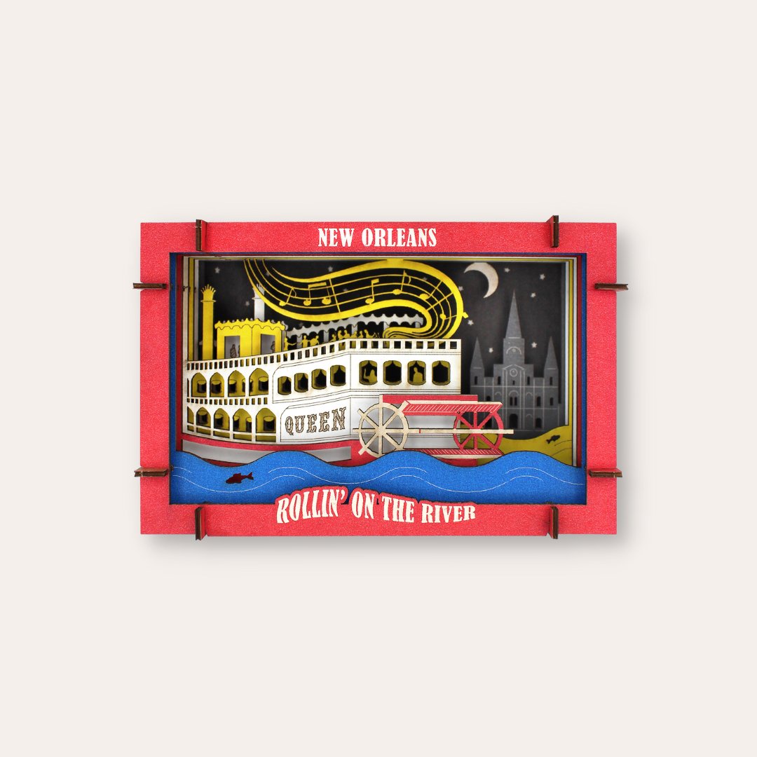 New Orleans Riverboat 3D Diorama