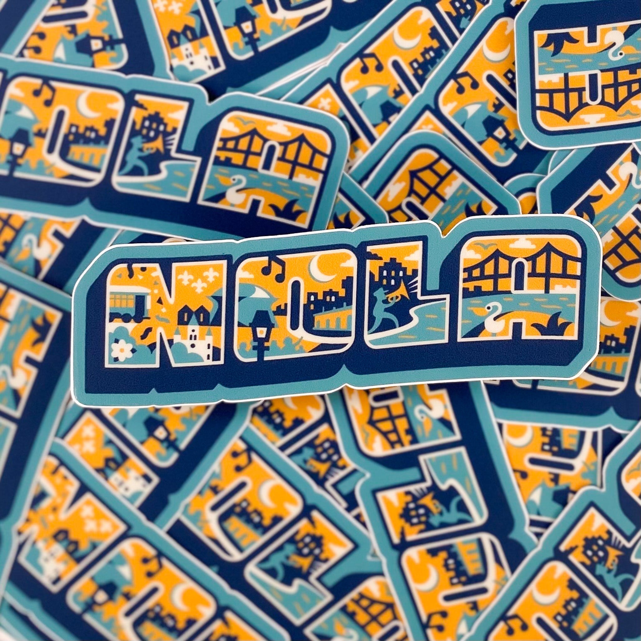 NOLA Postcard Sticker