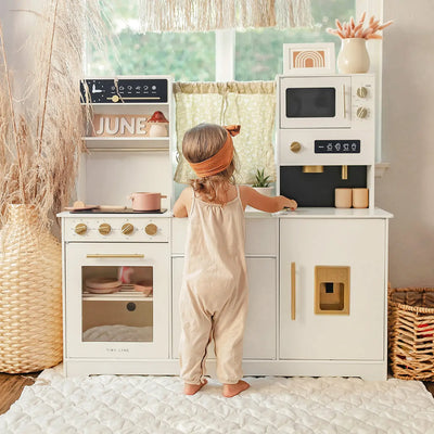 Tiny Land®  Iconic Play Kitchen - Cream - Kidtoycart