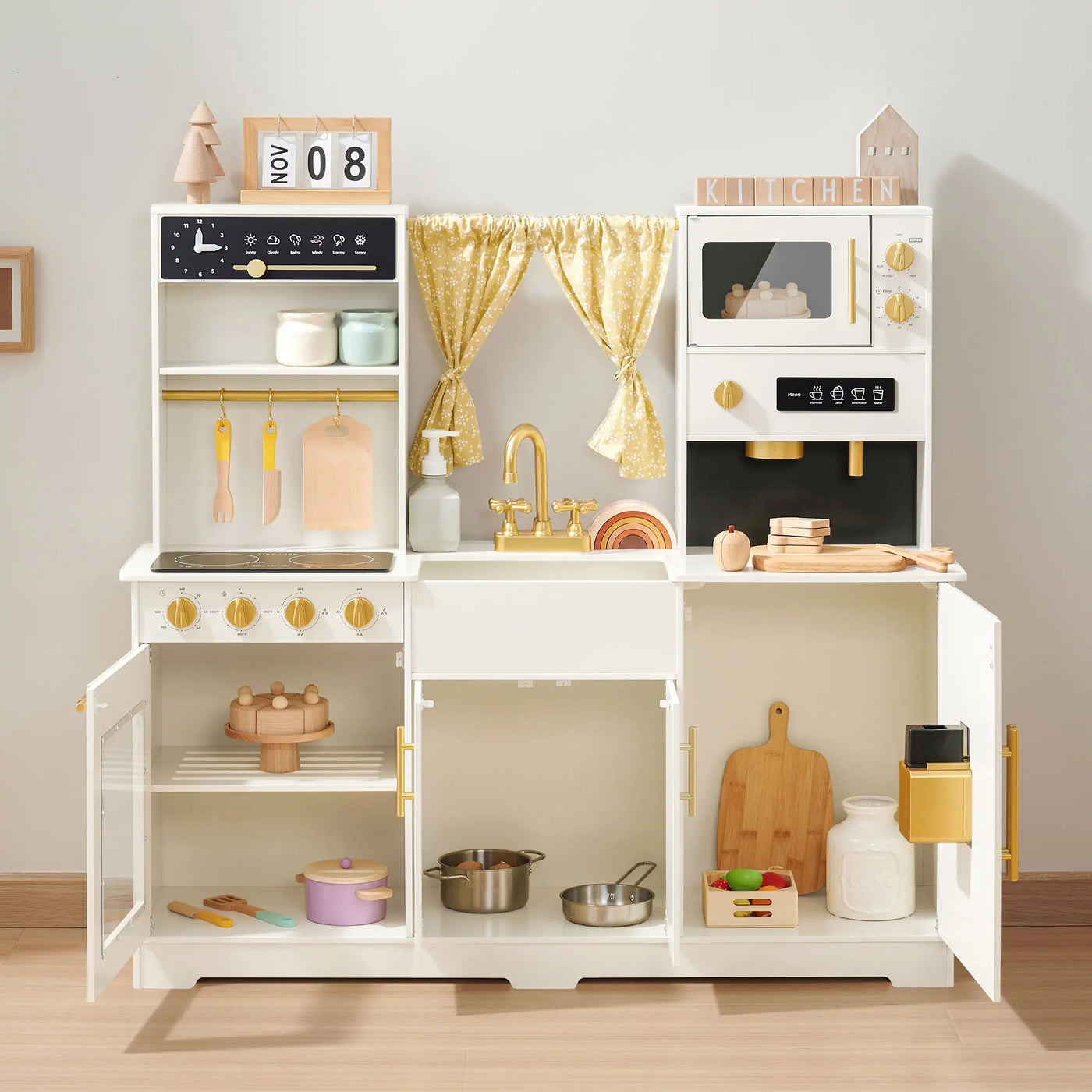 Tiny Land®  Iconic Play Kitchen - Cream - Kidtoycart