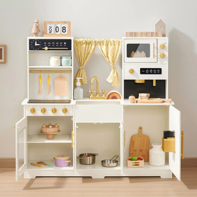 Tiny Land®  Iconic Play Kitchen - Cream - Kidtoycart