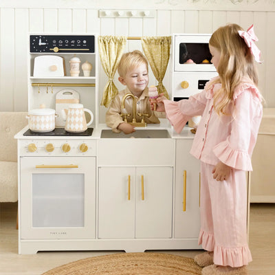 Tiny Land®  Iconic Play Kitchen - Cream - Kidtoycart