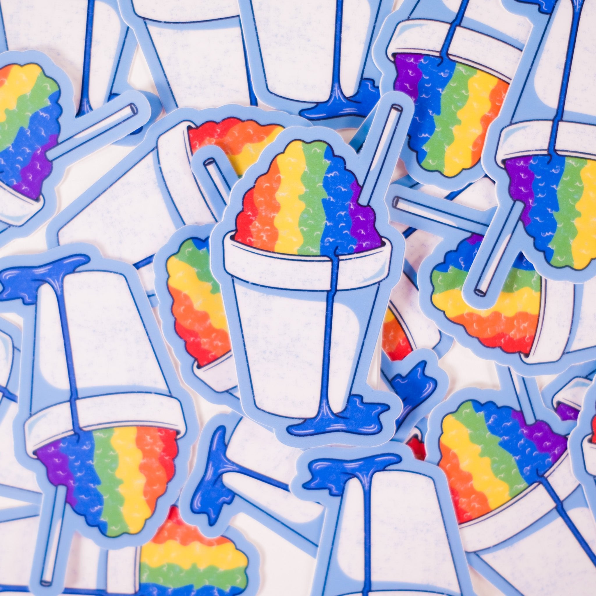 Rainbow Snoball Sticker