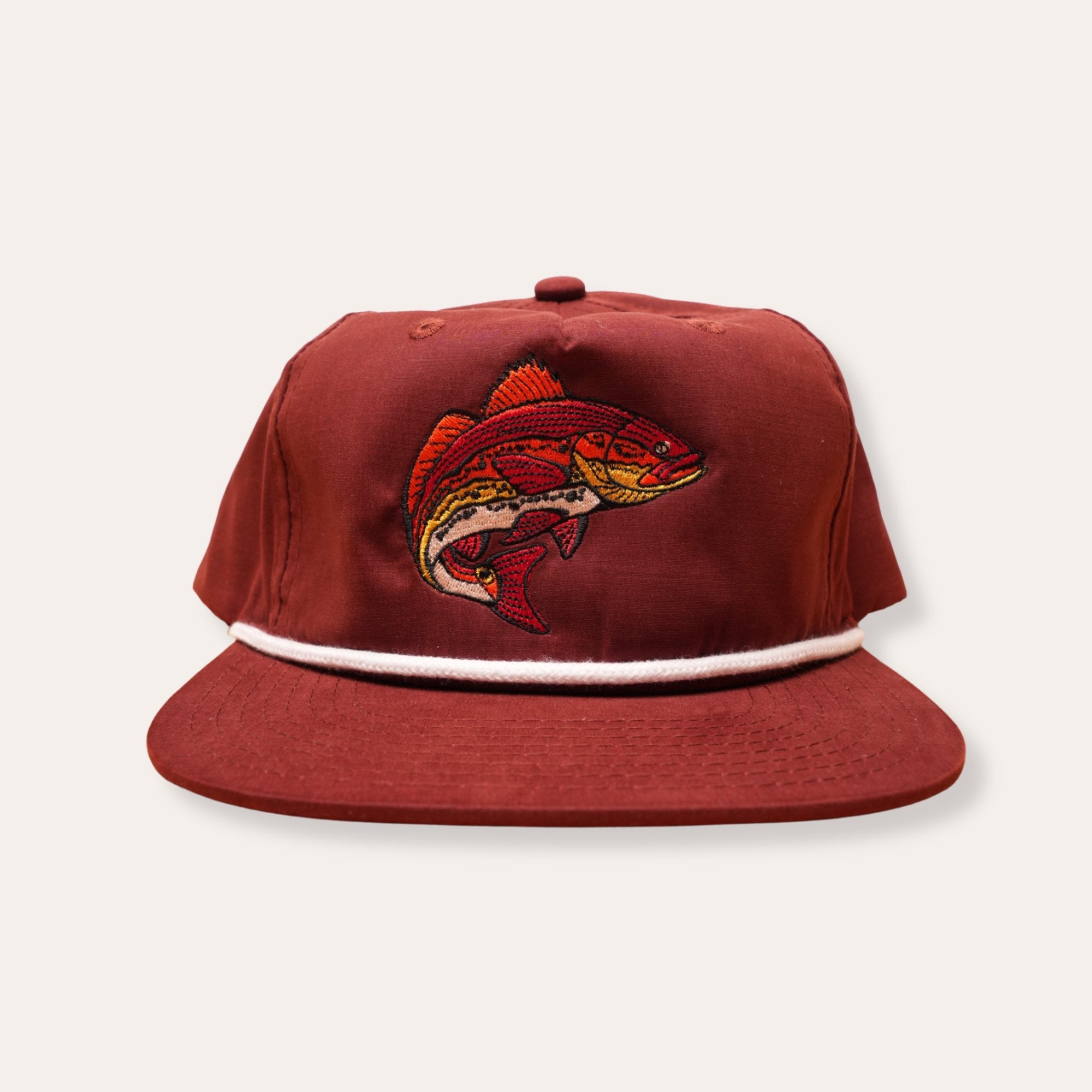 Redfish Rope Hat - Maroon