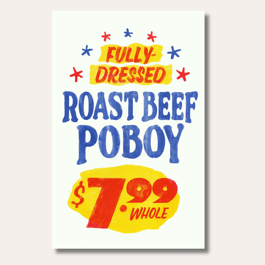 Roast Beef Po'Boy Corner Store Print
