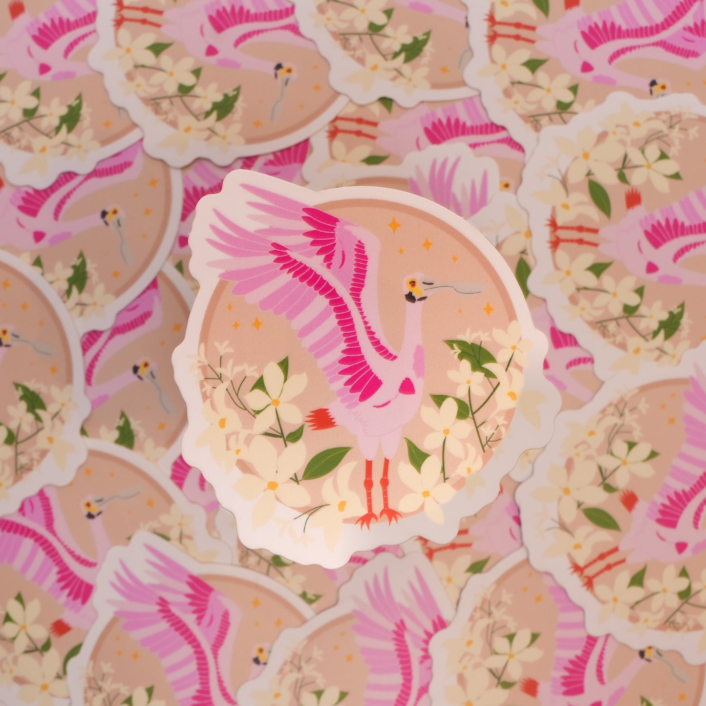 Roseate Spoonbill Sticker
