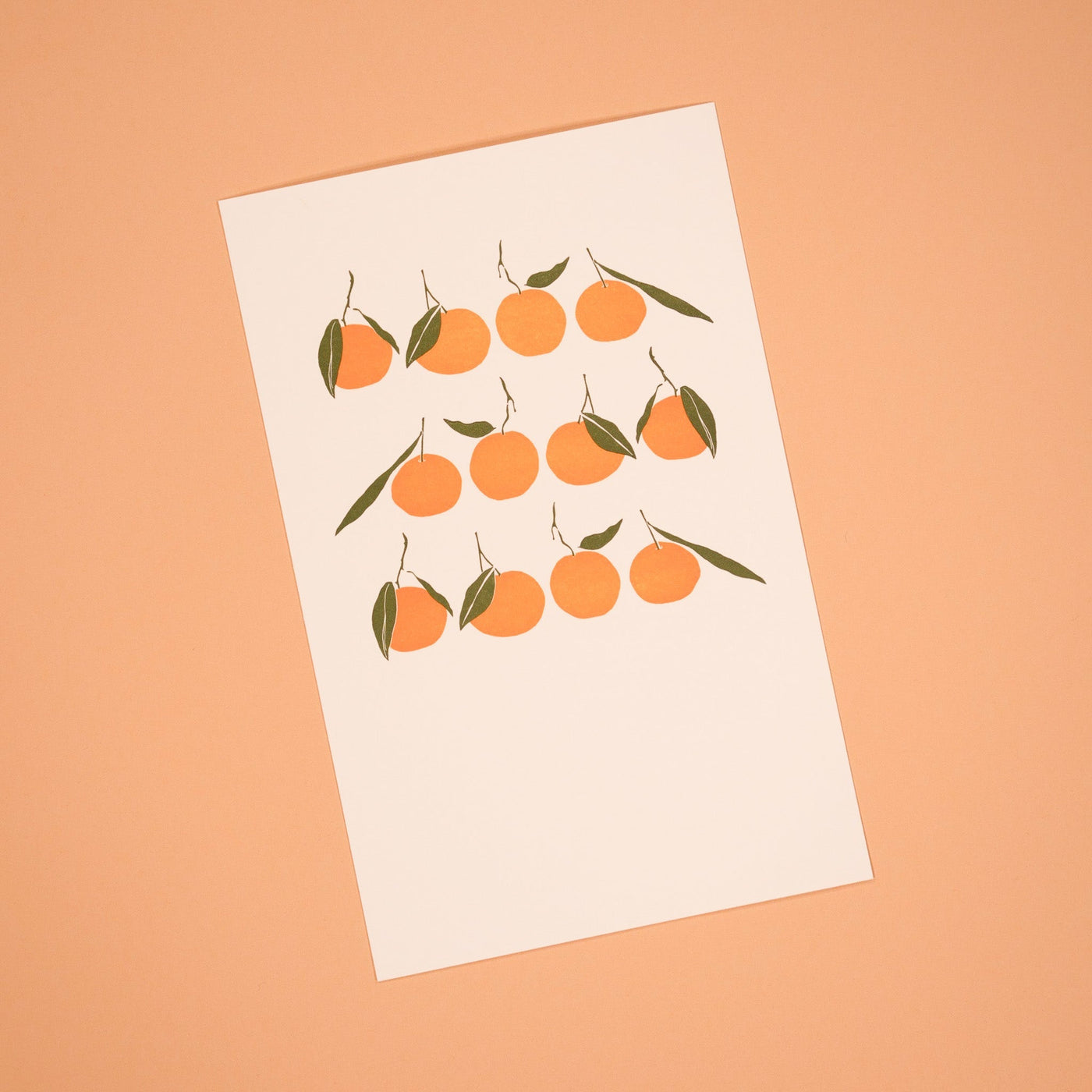 Satsumas in a Row Print