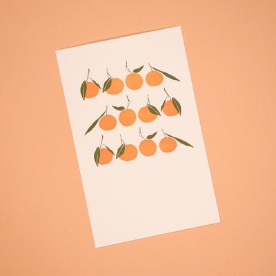 Satsumas in a Row Print