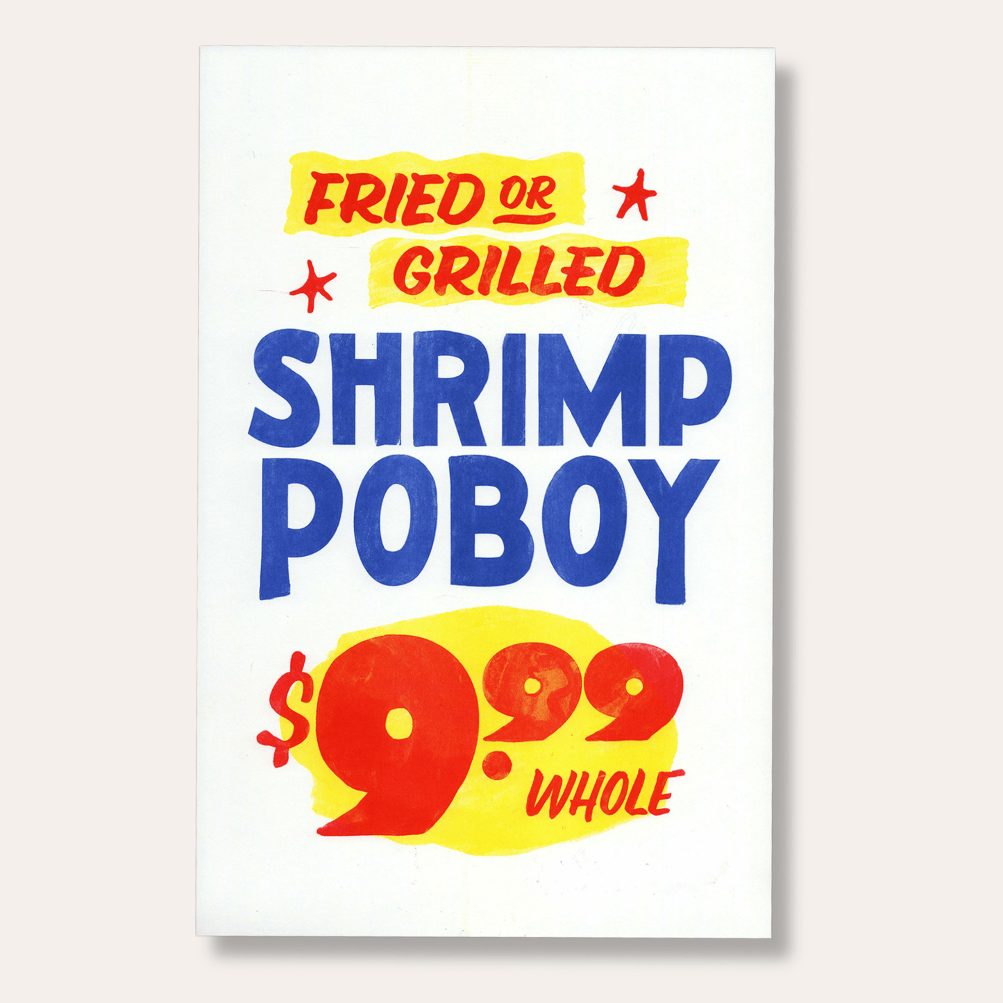 Shrimp Po'Boy Corner Store Print