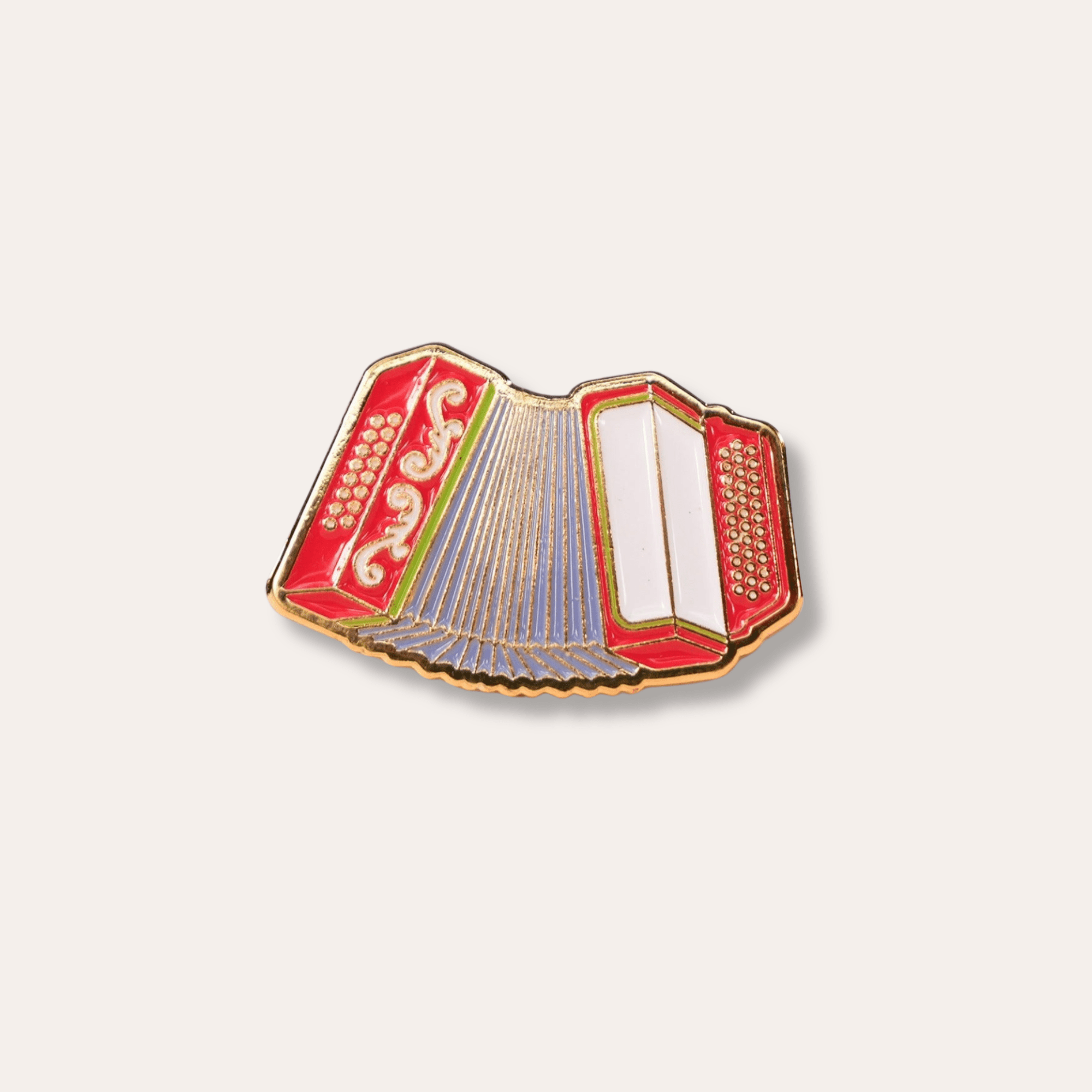 Squeeze Box Enamel Pin