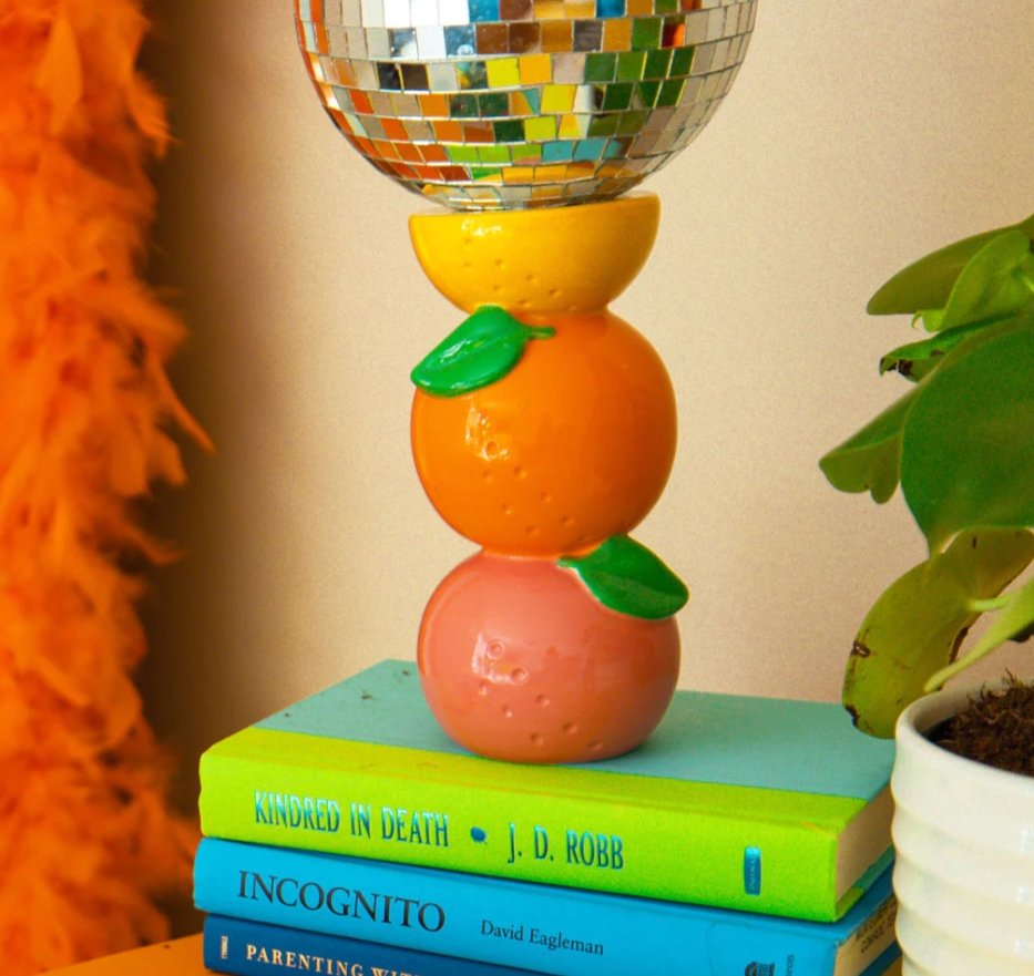 Stacked Citrus Ceramic Vase