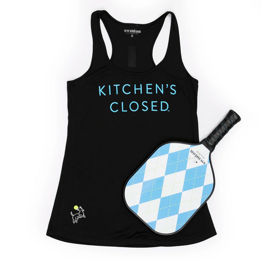 Women's Pickleball Performance Tank Black