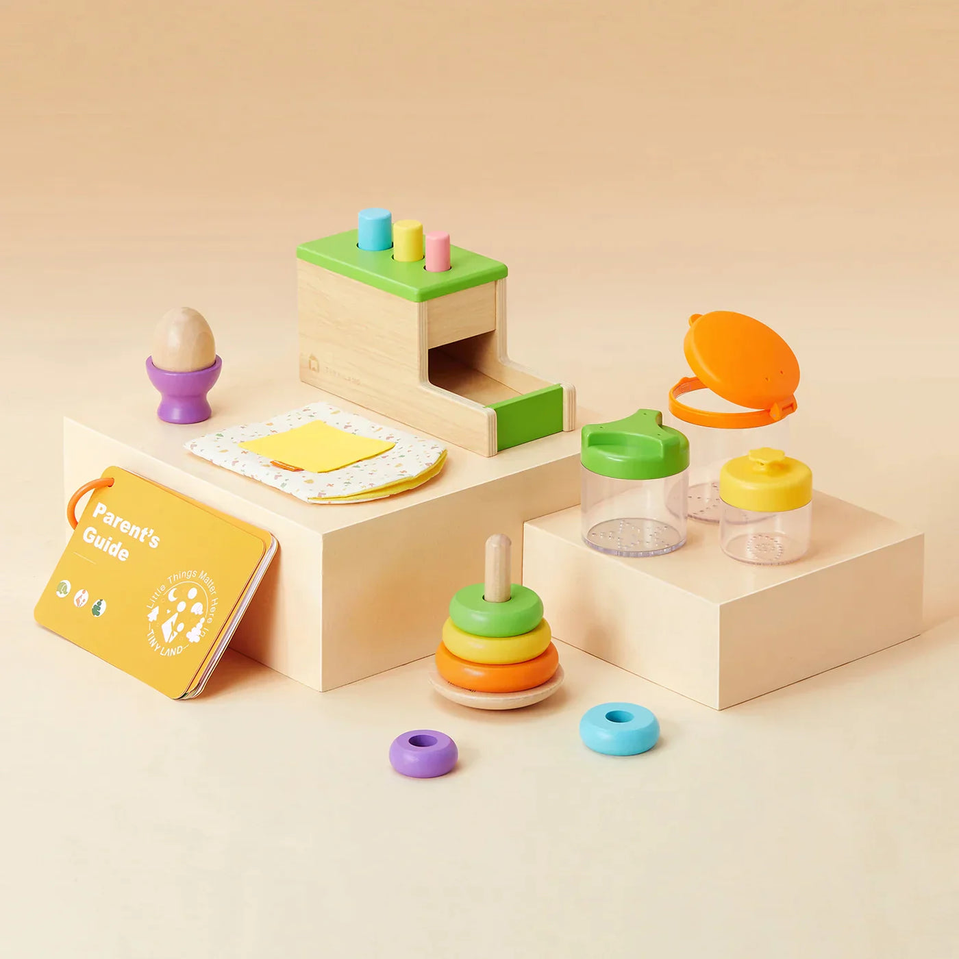 Tiny Land® Montessori Toys Set for Infants (10-12 month) - Kidtoycart