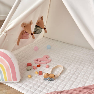 Tiny Land® Teepee for Kids with Mat - Kidtoycart